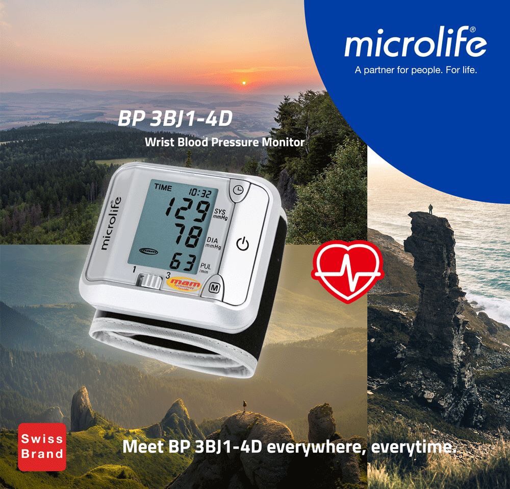 microlife Blood Pressure Monitor Wrist 3BJ14D(p/BOX)